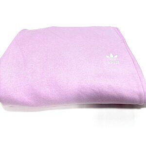 Womens Xl Pink Adidas Sweatpants Elastic Cuff Jogger Athletic Casual Pants NEW